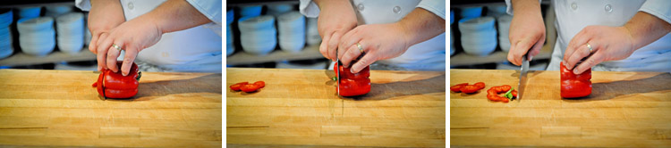 How to Cut a Bell Pepper - Step One