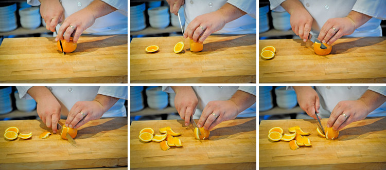 How to Slice Citrus Supremes (Orange Segments) - Step One