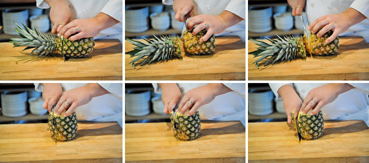 How to Peel and Slice a Pineapple - Step One