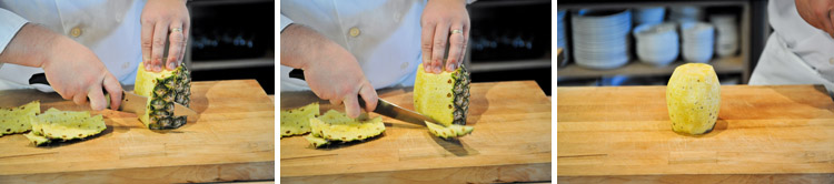 How to Peel and Slice a Pineapple - Step Two