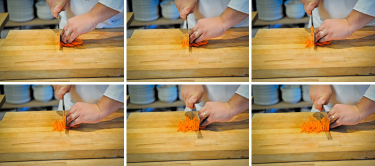 Asian Style Dice and Julienne - How to Video