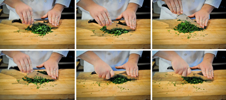 How to Mince Parsley - Step Three