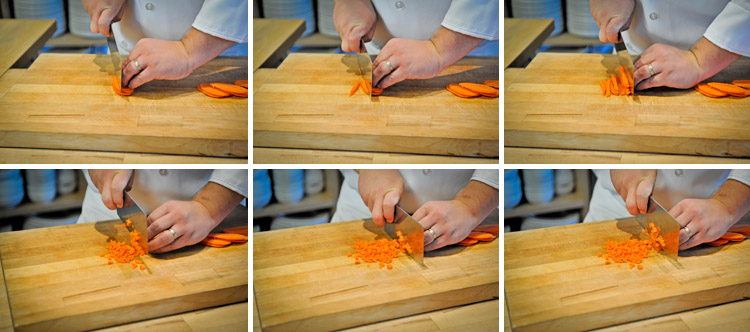 Asian Style Dice and Julienne - How to Video