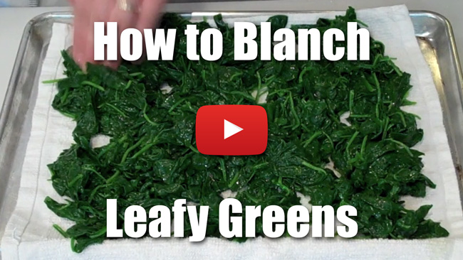 How to Blanch Leafy Greens