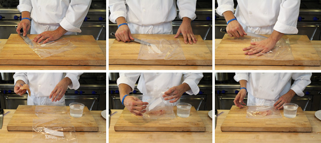 How to Make a Stuffed Chicken Breast Roulade - Step One
