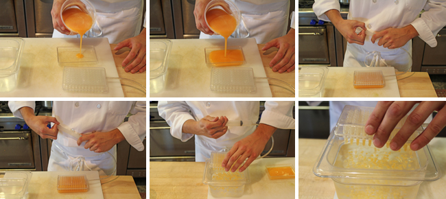 Cantaloupe Caviar and Ionic Spherification Step #6