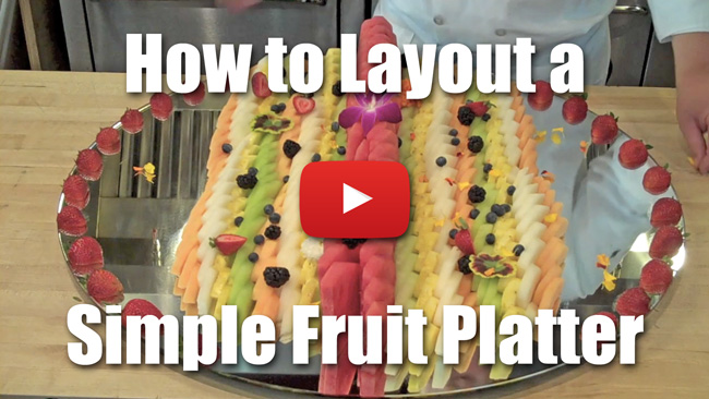 How to Layout A Simple Fruit Platter - Video