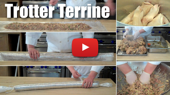 How to Make a Free Form Trotter Terrine Using Plastic Wrap - Video Technique