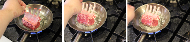 How to Pan Roast a Rack of Lamb - Step Two
