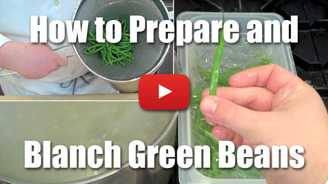 How to Clean and Blanch French Green Beans - Video