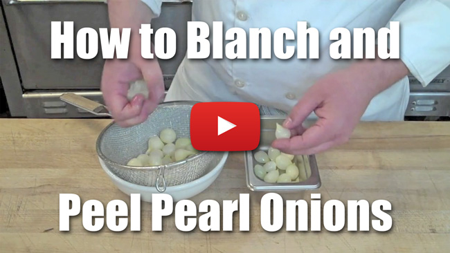 How to Blanch and Peel Pearl Onions - Video