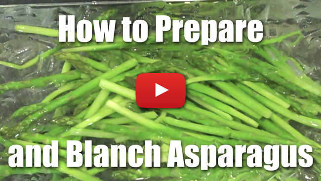 How to Peel and Blanch Asparagus - Video Technique