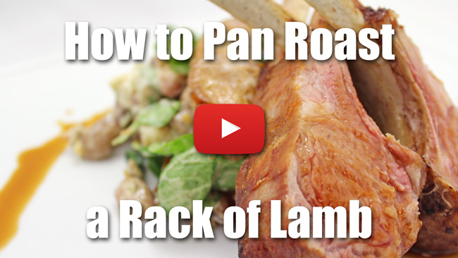 How to Pan Roast a Rack of Lamb