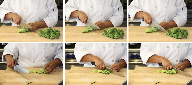How to Prepare Broccoli Step Two