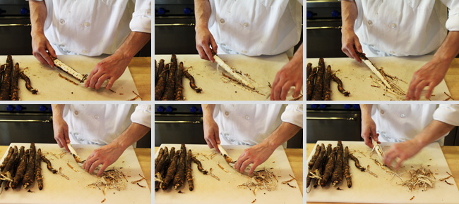 How to Prepare Salsify - Step Two