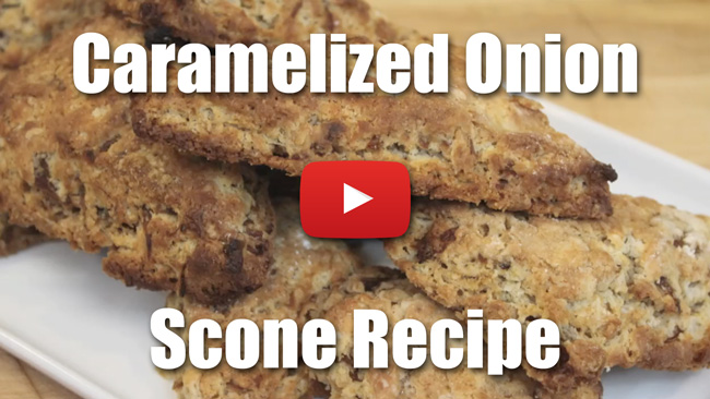 Caramelized Onion Scones - Video Recipe
