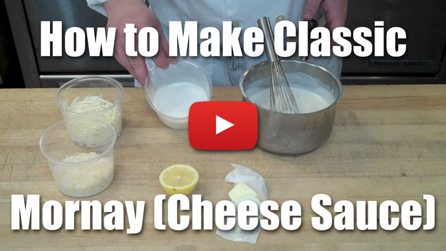 How to Make Classic Mornay Sauce (Cheese Sauce) - Video Technique