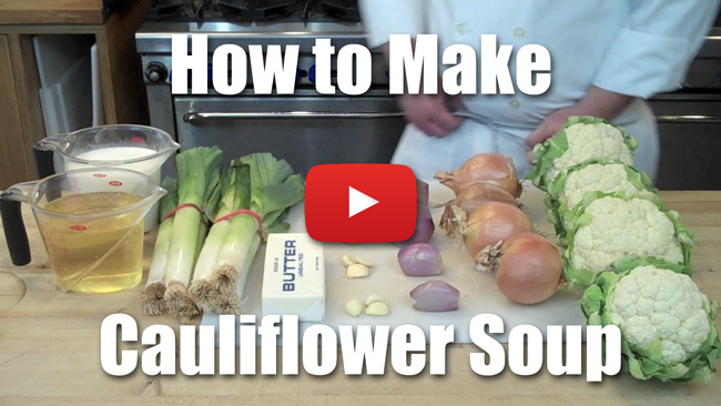 Cauliflower Soup - Video Recipe