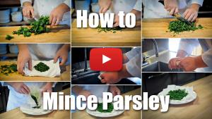 This video will teach you the proper technique for chopping and mincing parsley.