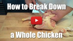 How to Break Down a Whole Chicken - Butchery Knife Skills Video Technique