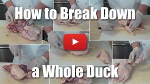 How to Break Down (Butcher) a Whole Duck - Video Technique