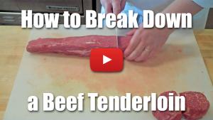 How to Break Down a Beef Tenderloin and Fabricate Into Fillets of Beef - Video - Butchery - Culinary Knife Skills