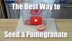 How to Quickly De-Seed Pomegranates - Video Technique