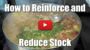 How to Reinforce and Reduce Stock for Pan Sauces, Demi Glace and Glace di Viande - Video